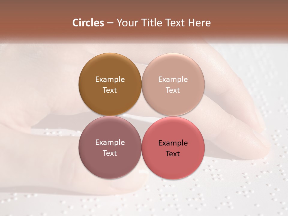 A Person's Hand On Top Of A Piece Of Paper PowerPoint Template