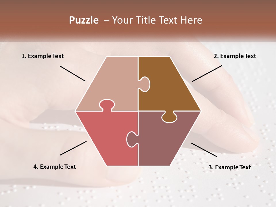 A Person's Hand On Top Of A Piece Of Paper PowerPoint Template