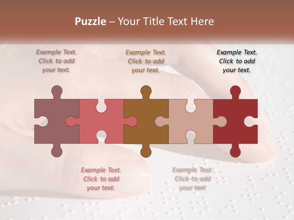 A Person's Hand On Top Of A Piece Of Paper PowerPoint Template