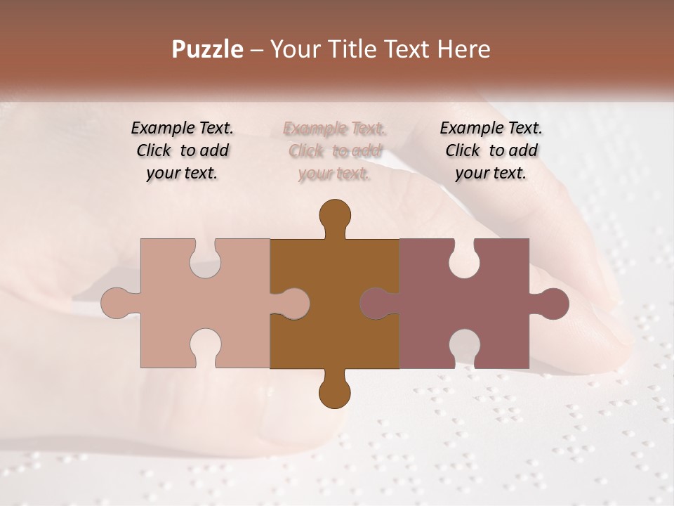 A Person's Hand On Top Of A Piece Of Paper PowerPoint Template