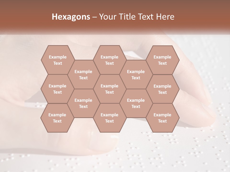 A Person's Hand On Top Of A Piece Of Paper PowerPoint Template