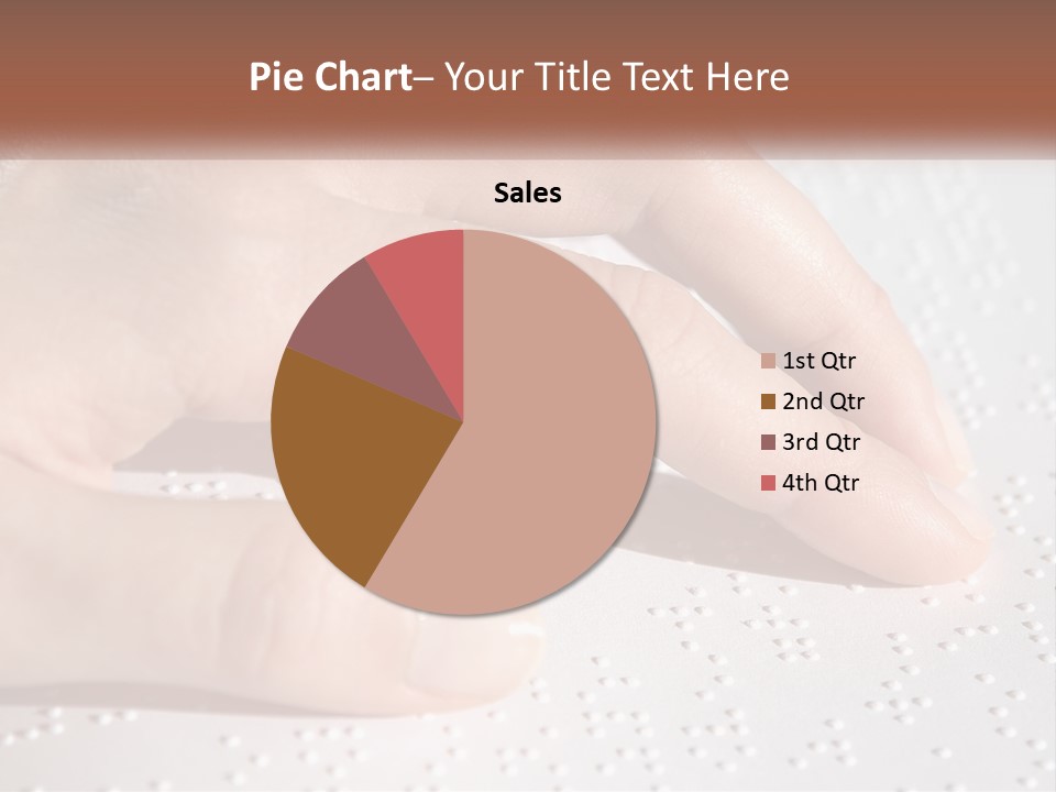 A Person's Hand On Top Of A Piece Of Paper PowerPoint Template