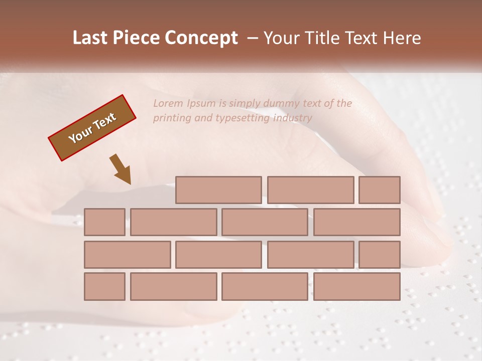 A Person's Hand On Top Of A Piece Of Paper PowerPoint Template