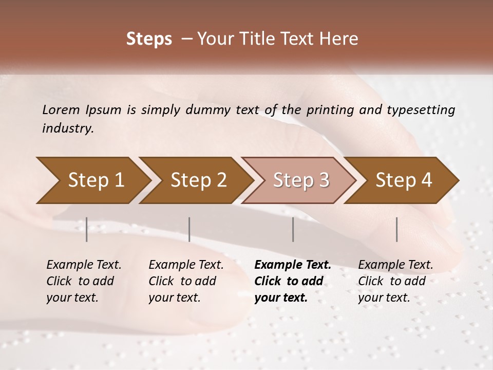 A Person's Hand On Top Of A Piece Of Paper PowerPoint Template