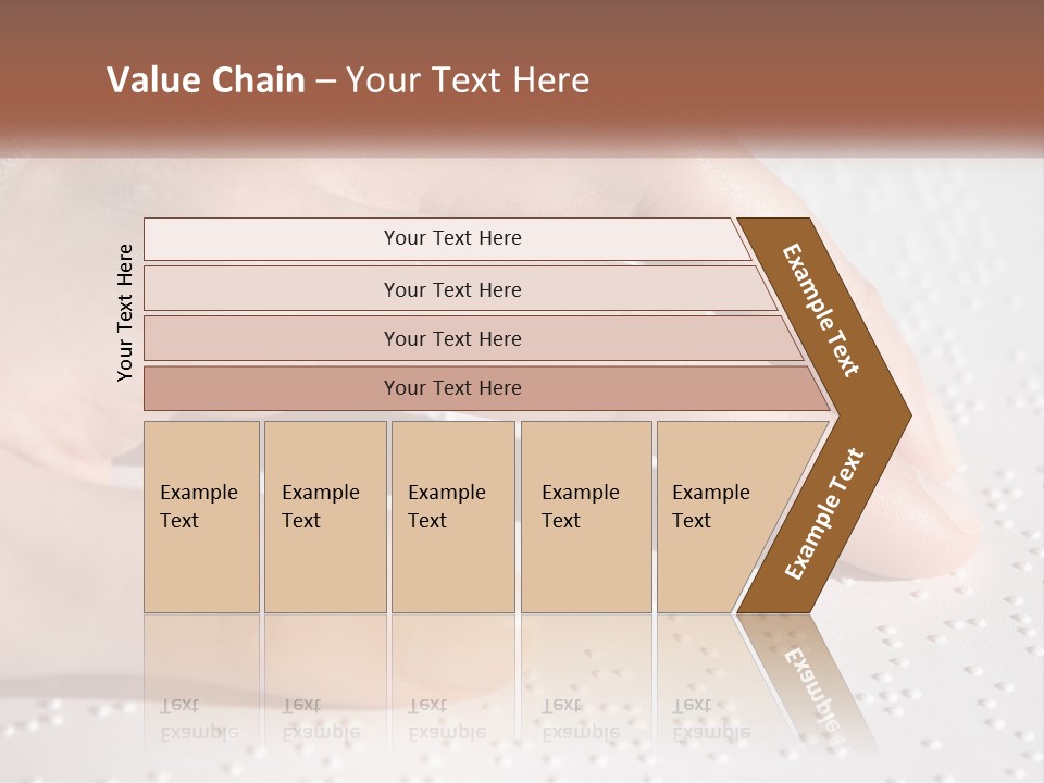A Person's Hand On Top Of A Piece Of Paper PowerPoint Template