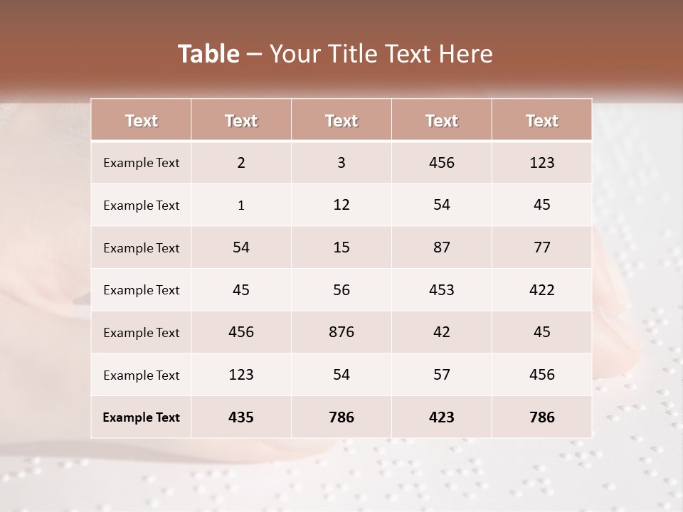 A Person's Hand On Top Of A Piece Of Paper PowerPoint Template
