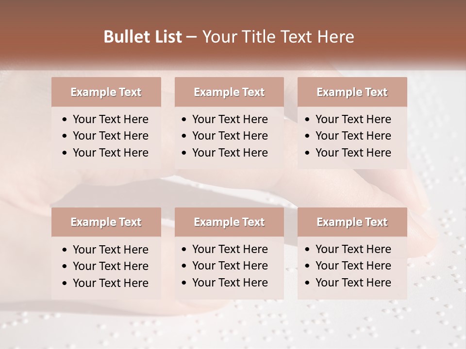 A Person's Hand On Top Of A Piece Of Paper PowerPoint Template