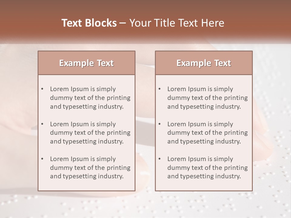 A Person's Hand On Top Of A Piece Of Paper PowerPoint Template