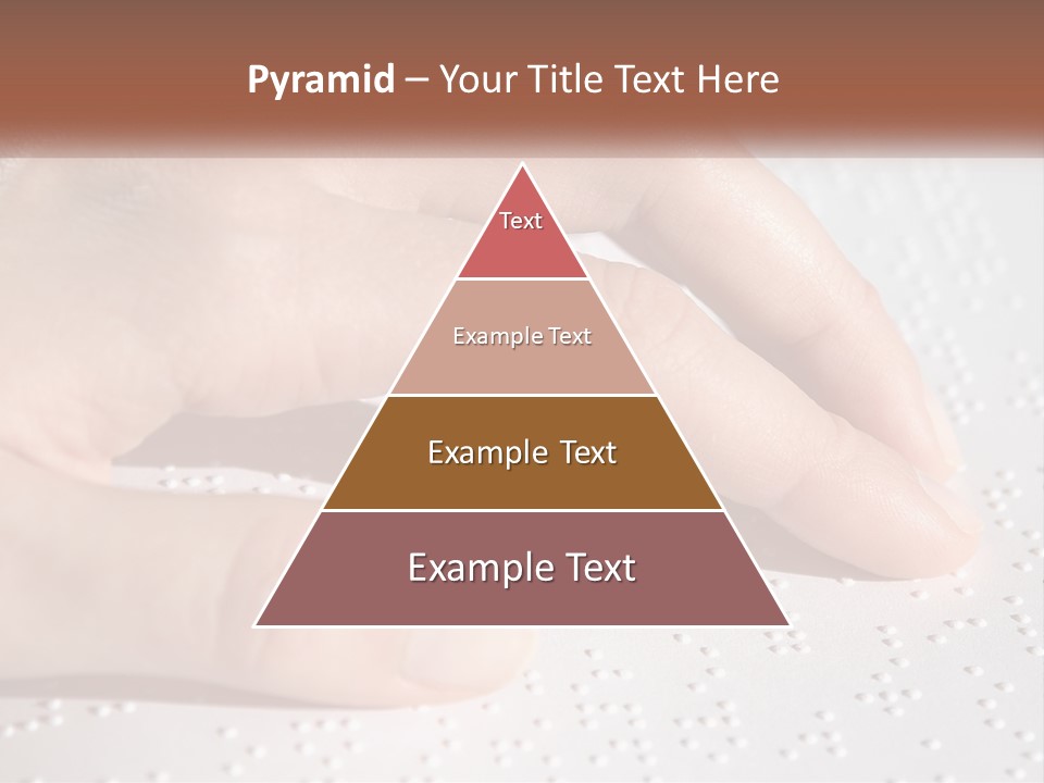 A Person's Hand On Top Of A Piece Of Paper PowerPoint Template