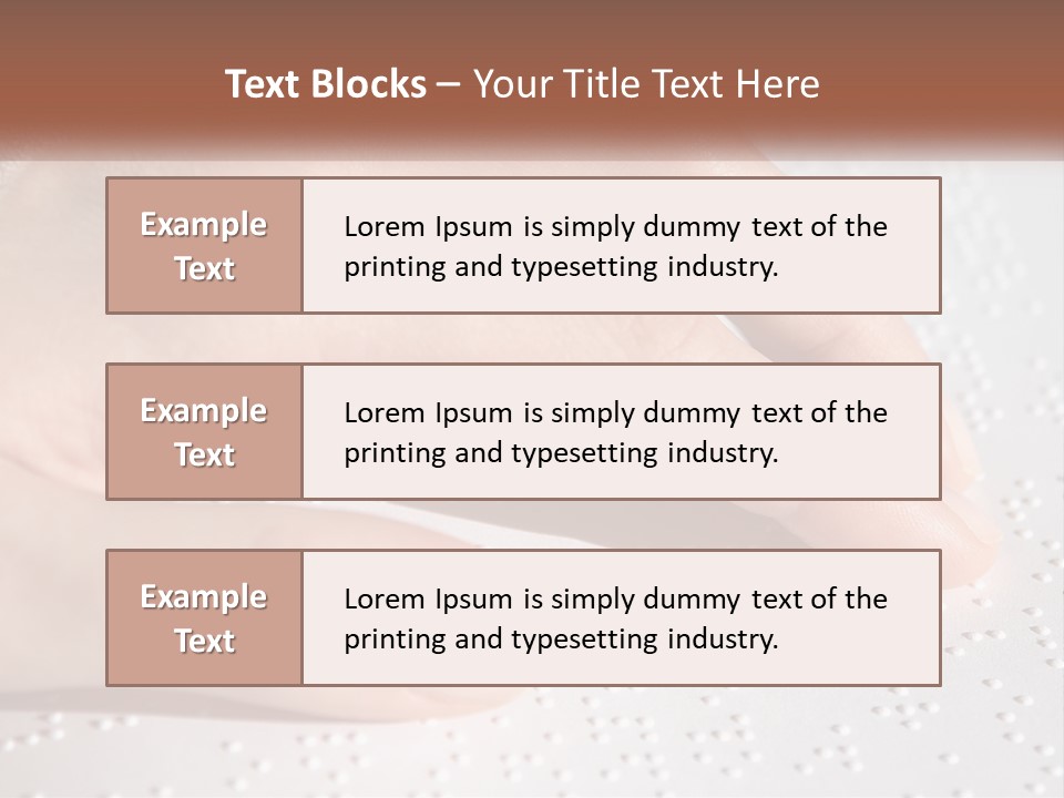 A Person's Hand On Top Of A Piece Of Paper PowerPoint Template