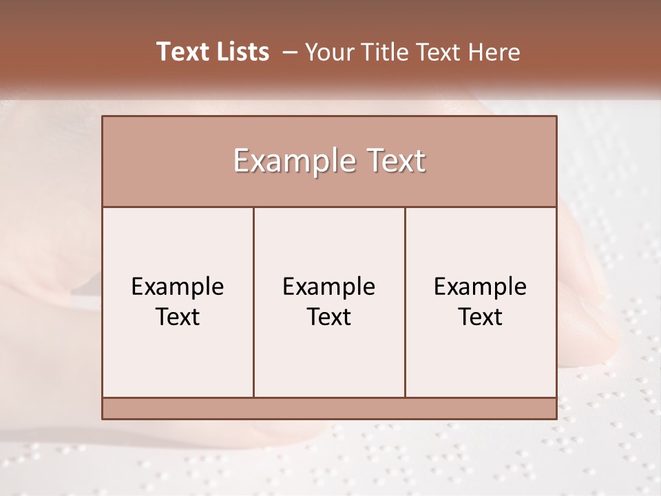 A Person's Hand On Top Of A Piece Of Paper PowerPoint Template