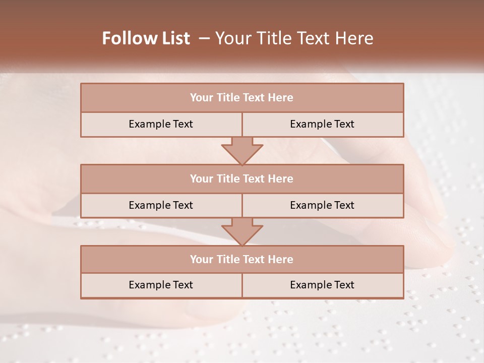 A Person's Hand On Top Of A Piece Of Paper PowerPoint Template