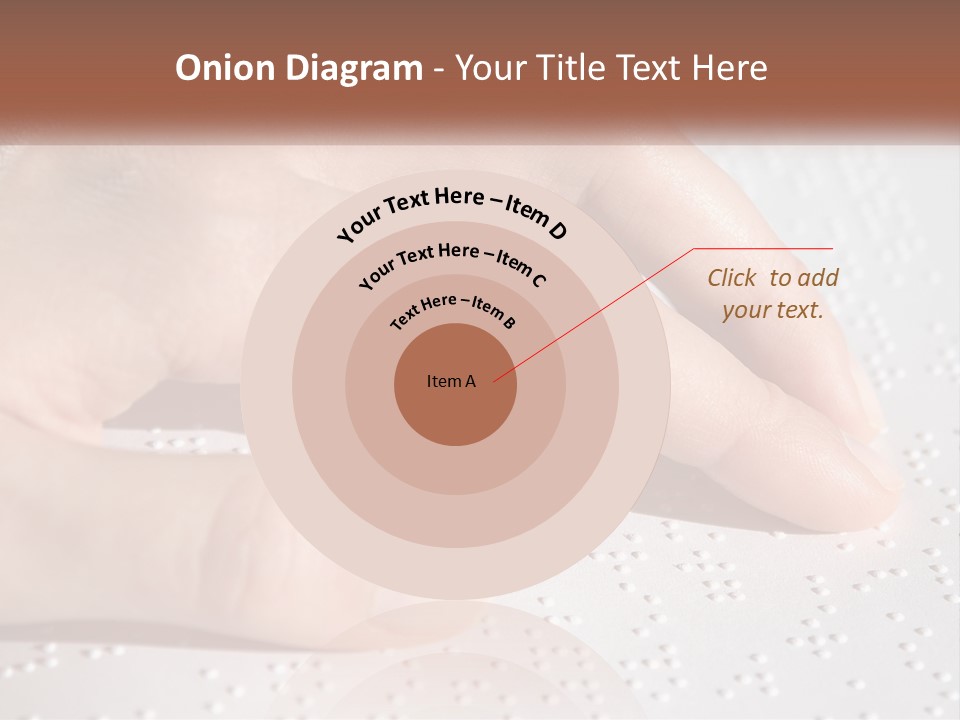 A Person's Hand On Top Of A Piece Of Paper PowerPoint Template
