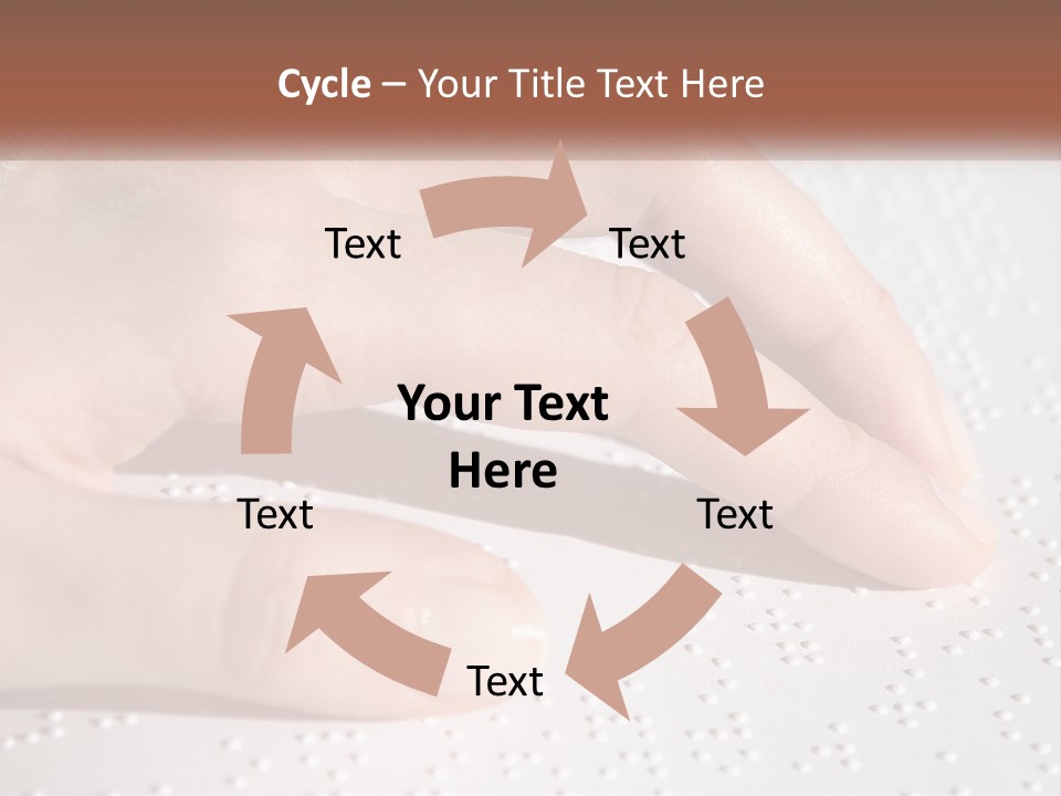 A Person's Hand On Top Of A Piece Of Paper PowerPoint Template