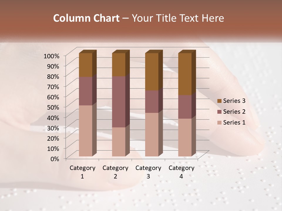 A Person's Hand On Top Of A Piece Of Paper PowerPoint Template