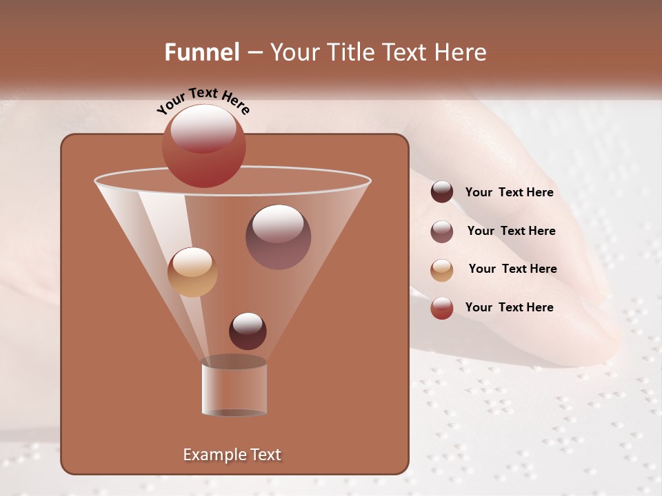 A Person's Hand On Top Of A Piece Of Paper PowerPoint Template