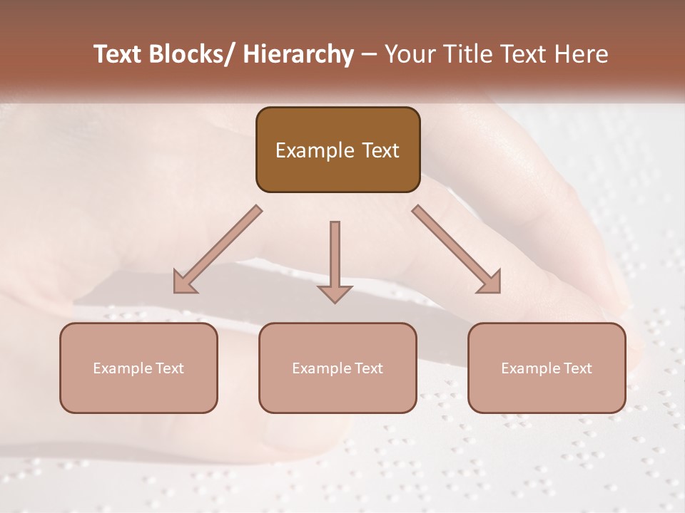 A Person's Hand On Top Of A Piece Of Paper PowerPoint Template