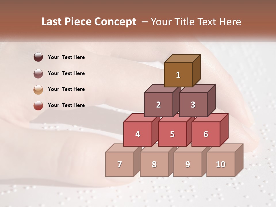 A Person's Hand On Top Of A Piece Of Paper PowerPoint Template