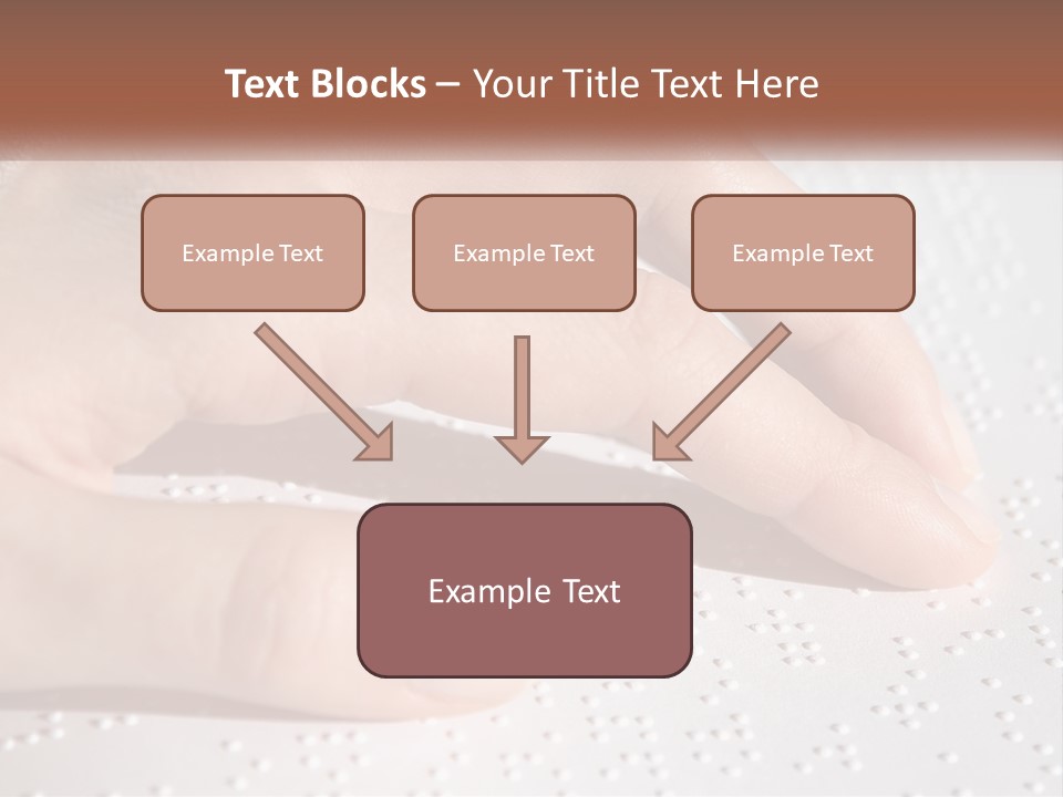 A Person's Hand On Top Of A Piece Of Paper PowerPoint Template