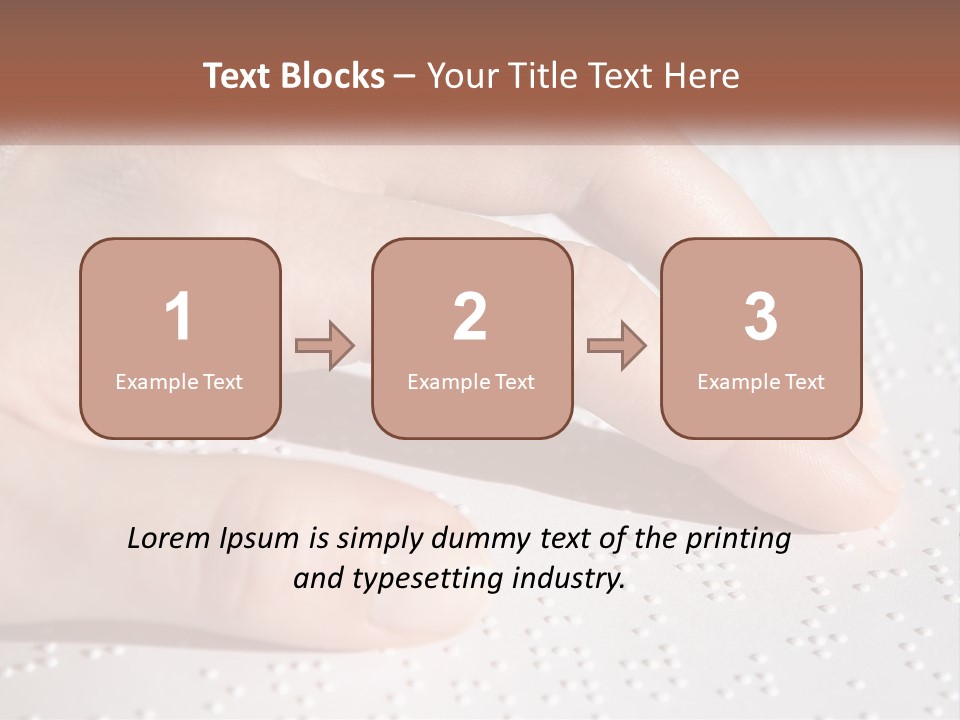 A Person's Hand On Top Of A Piece Of Paper PowerPoint Template