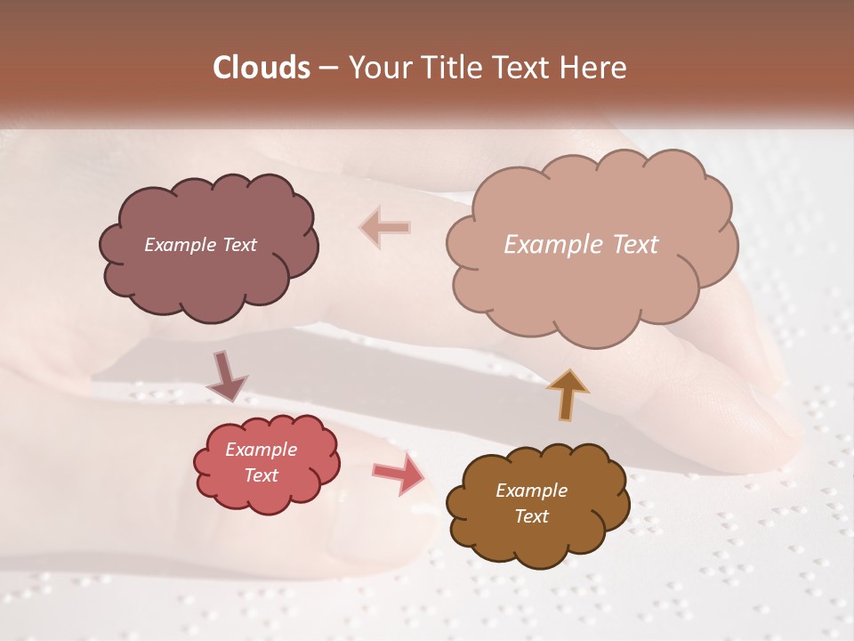 A Person's Hand On Top Of A Piece Of Paper PowerPoint Template