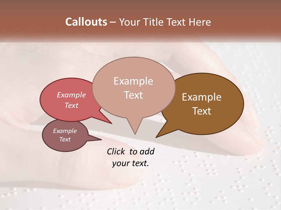 A Person's Hand On Top Of A Piece Of Paper PowerPoint Template