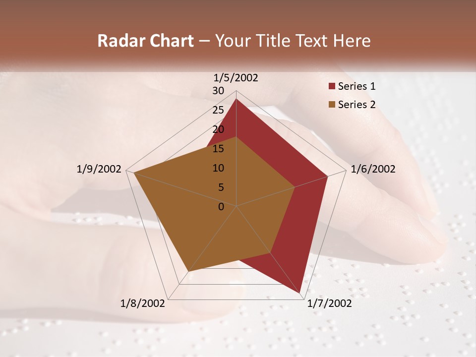 A Person's Hand On Top Of A Piece Of Paper PowerPoint Template