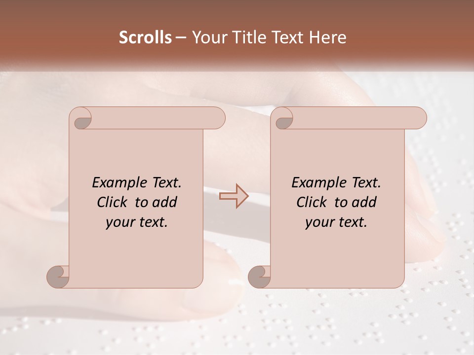 A Person's Hand On Top Of A Piece Of Paper PowerPoint Template