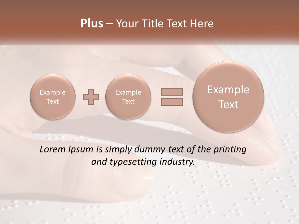 A Person's Hand On Top Of A Piece Of Paper PowerPoint Template