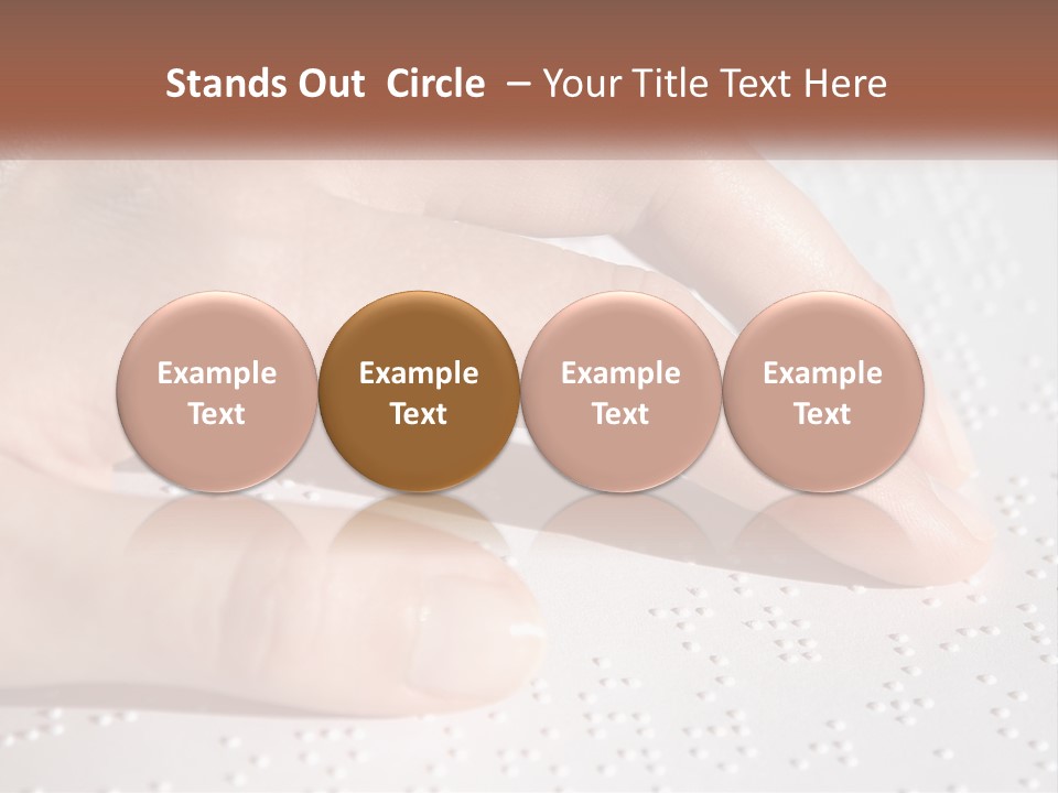 A Person's Hand On Top Of A Piece Of Paper PowerPoint Template