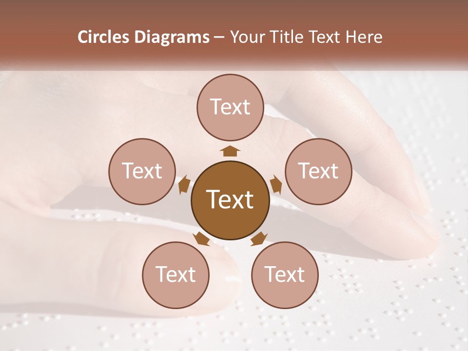 A Person's Hand On Top Of A Piece Of Paper PowerPoint Template