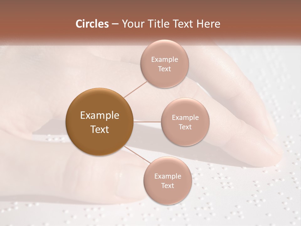 A Person's Hand On Top Of A Piece Of Paper PowerPoint Template