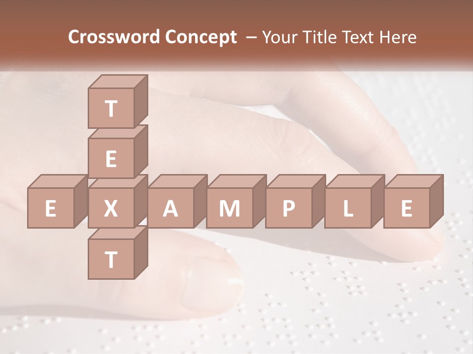 A Person's Hand On Top Of A Piece Of Paper PowerPoint Template