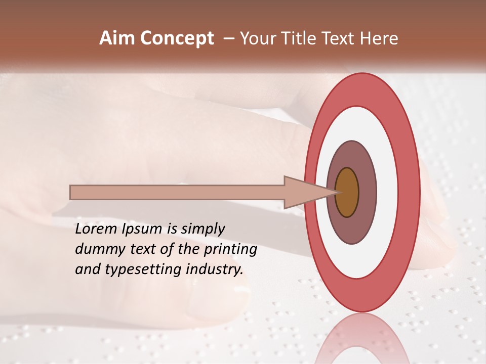 A Person's Hand On Top Of A Piece Of Paper PowerPoint Template