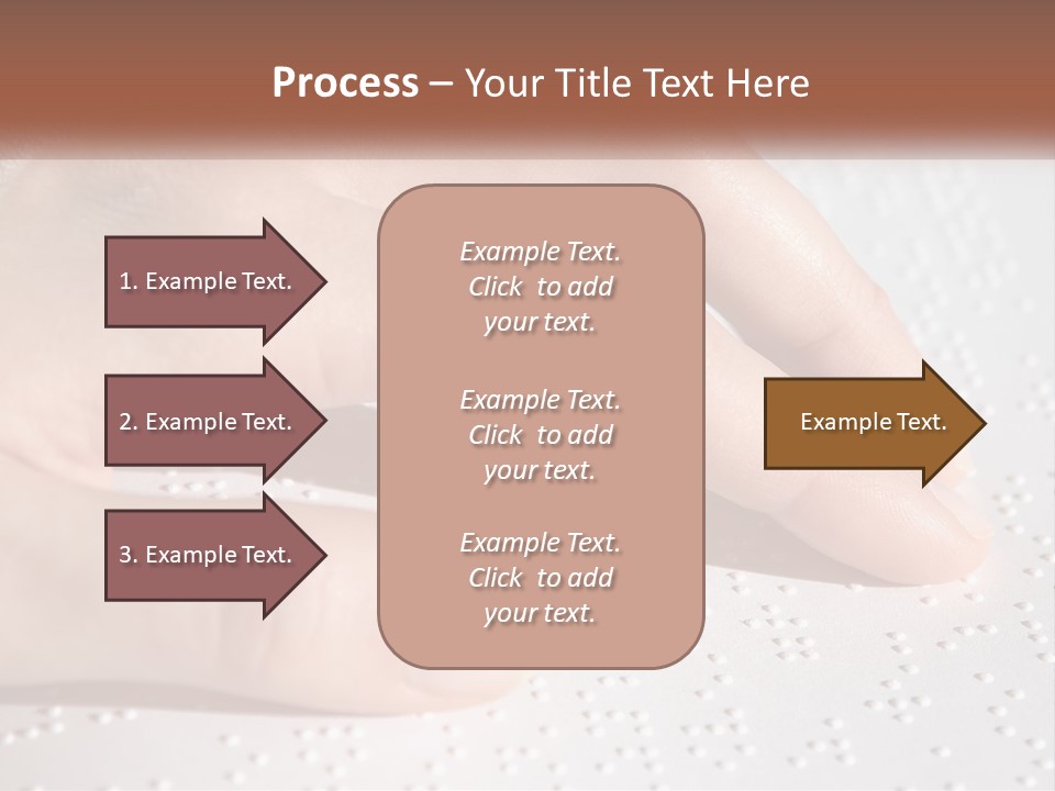A Person's Hand On Top Of A Piece Of Paper PowerPoint Template
