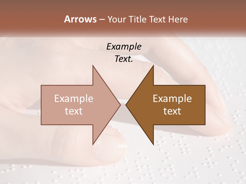 A Person's Hand On Top Of A Piece Of Paper PowerPoint Template