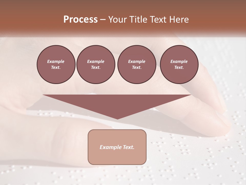 A Person's Hand On Top Of A Piece Of Paper PowerPoint Template
