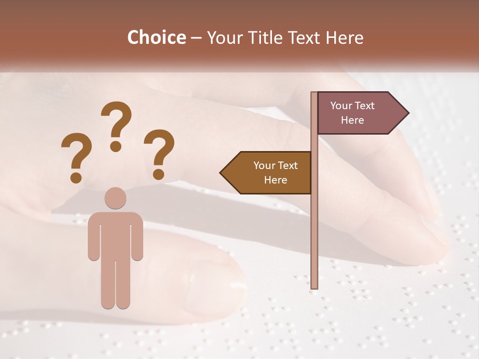 A Person's Hand On Top Of A Piece Of Paper PowerPoint Template