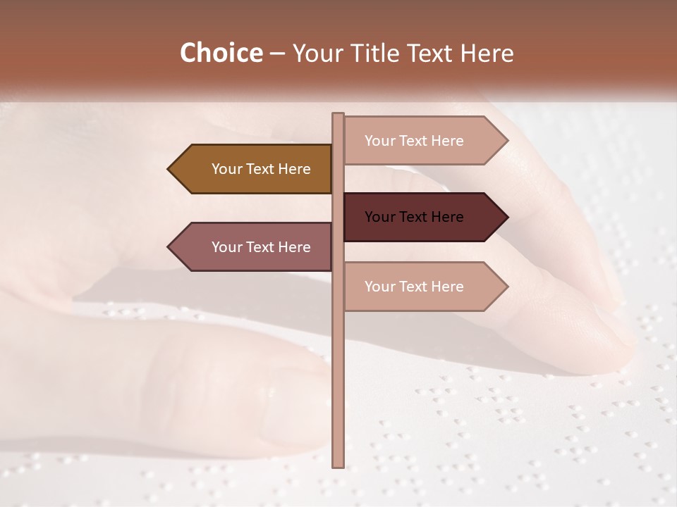 A Person's Hand On Top Of A Piece Of Paper PowerPoint Template