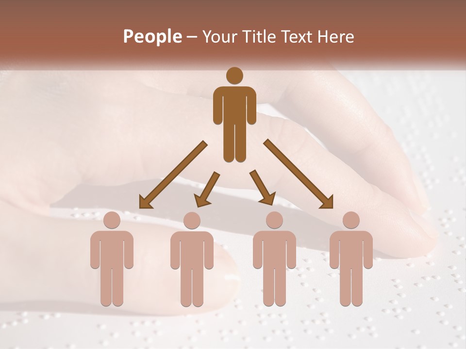 A Person's Hand On Top Of A Piece Of Paper PowerPoint Template