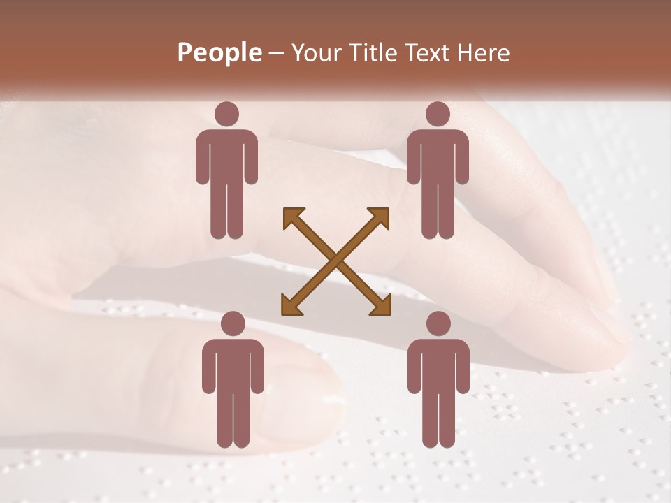 A Person's Hand On Top Of A Piece Of Paper PowerPoint Template