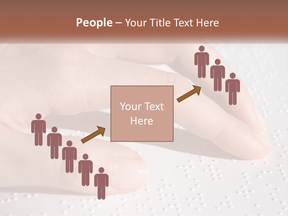 A Person's Hand On Top Of A Piece Of Paper PowerPoint Template