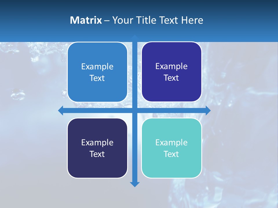 Drops Abstract Still PowerPoint Template