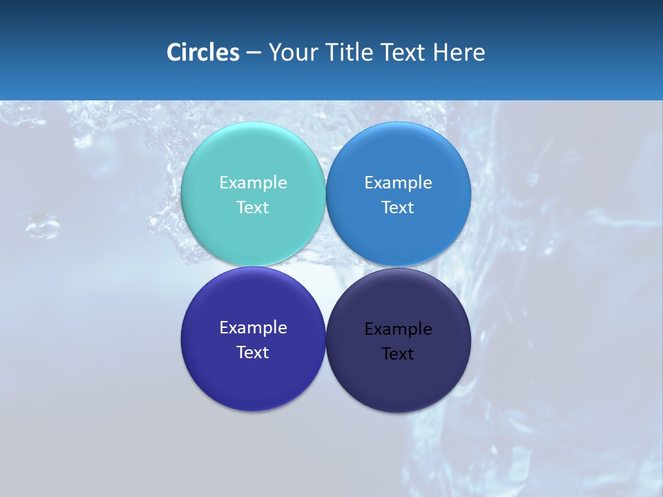 Drops Abstract Still PowerPoint Template