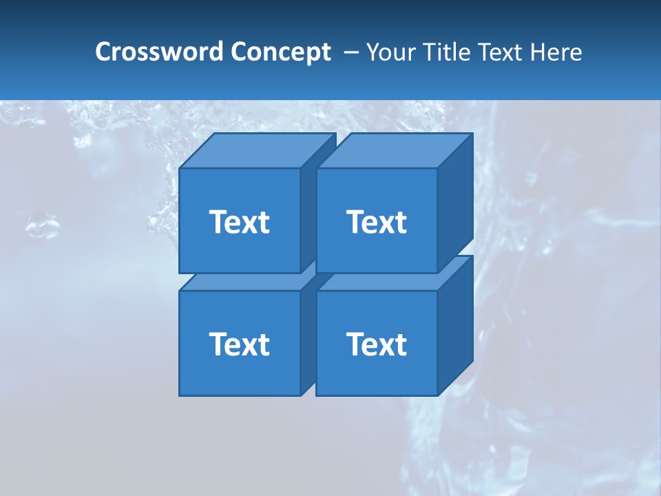 Drops Abstract Still PowerPoint Template