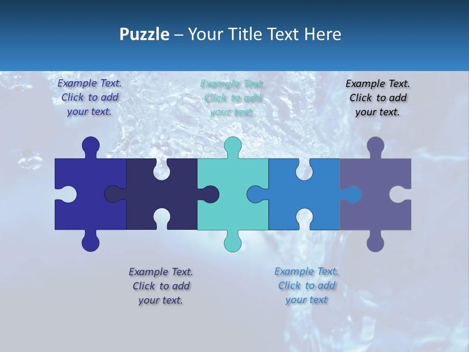 Drops Abstract Still PowerPoint Template