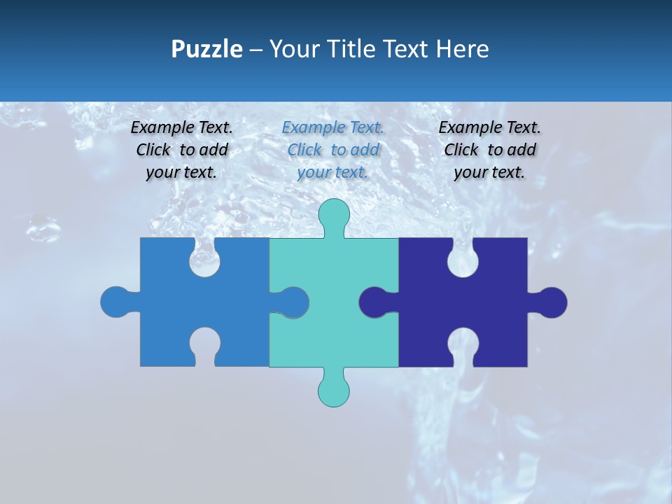 Drops Abstract Still PowerPoint Template