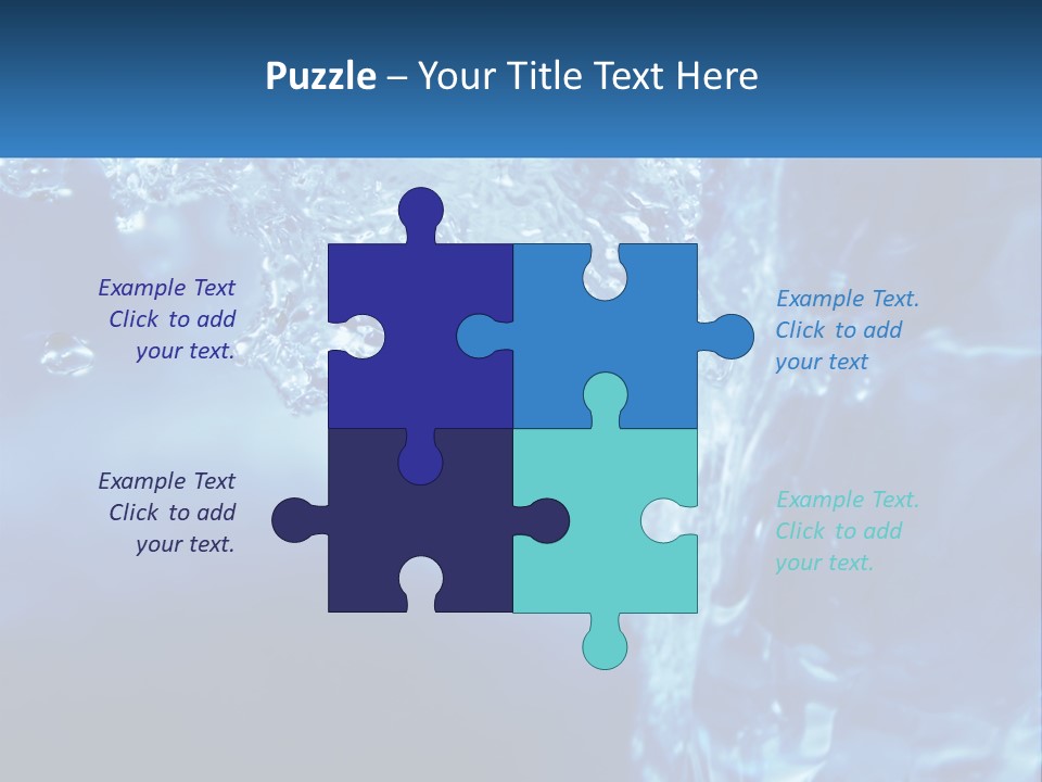 Drops Abstract Still PowerPoint Template