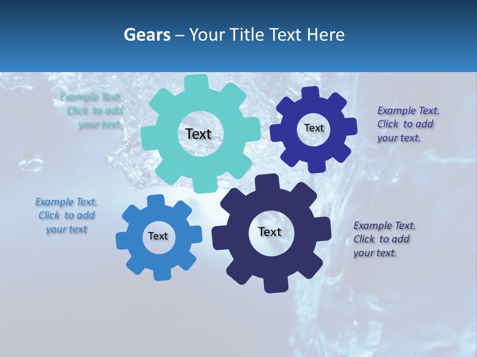 Drops Abstract Still PowerPoint Template