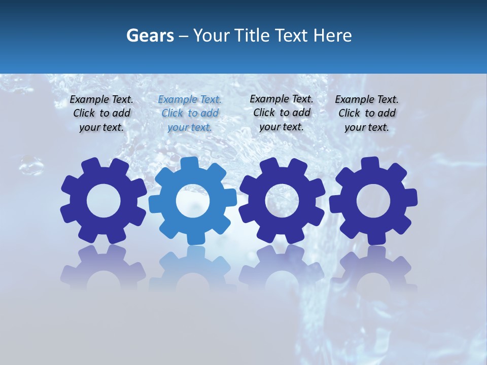 Drops Abstract Still PowerPoint Template